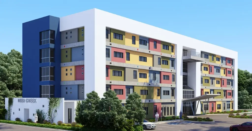 Deer Creek Apartments Exterior Rendering