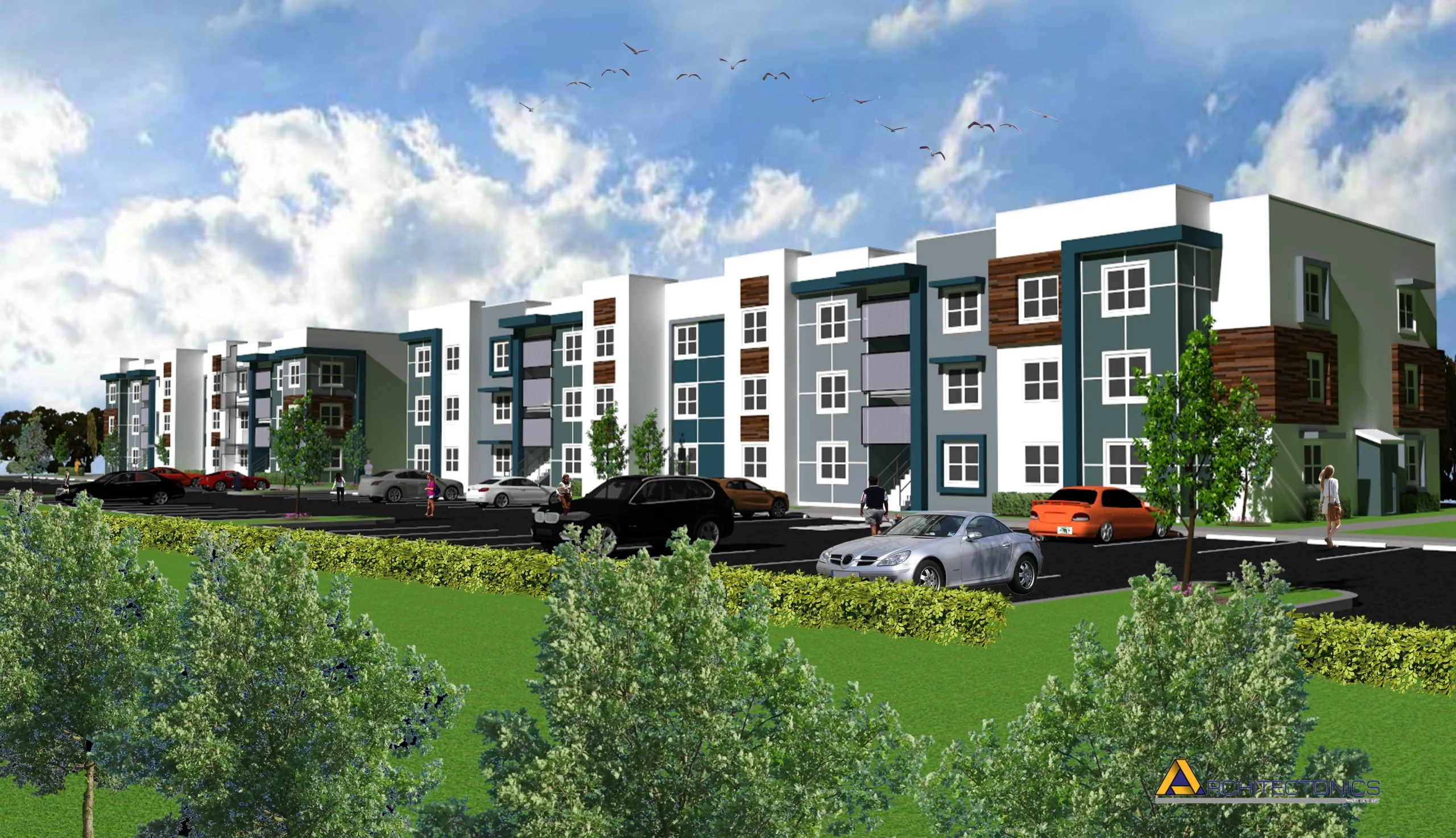 Falcon Trace Exterior Rendering